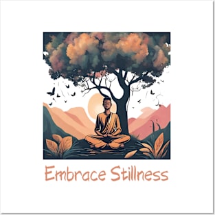 Embrace Stillness, Meditation, Inspirational, Good Vibes Posters and Art